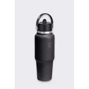 Hydro Flask 32 Oz Wide Flex Straw matkapullo (946 ml) - musta