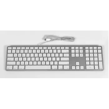Matias johdollinen USB-C-näppäimistö Macille – hopea – U.S. versio (FK316CS)