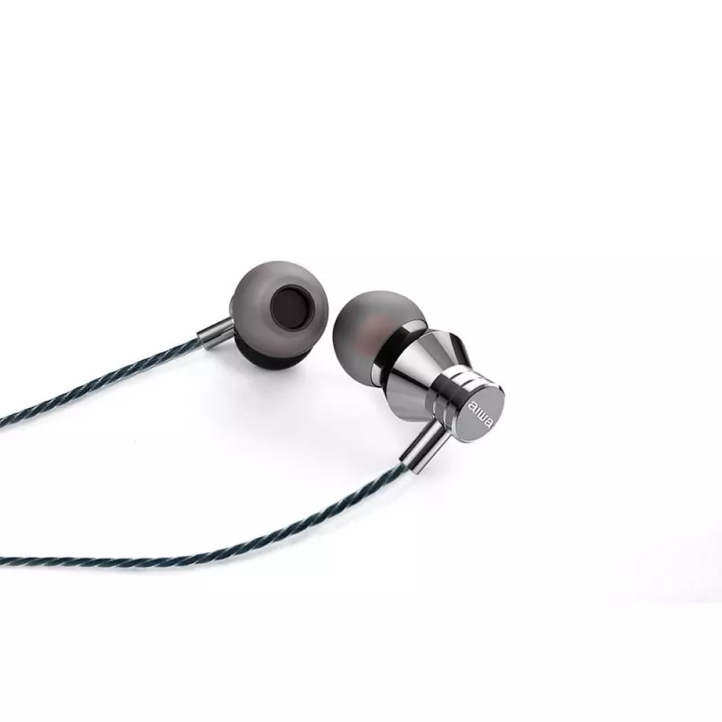 AIWA ESTM-50USB-C/SL nappikuulokkeet ja mikrofoni, USB-C, hopea