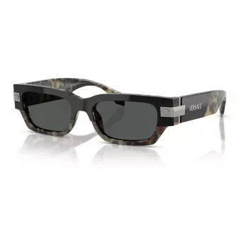 Versace naisten VE4465-545687 aurinkolasit, musta kehys, tummanharmaat linssit, 54mm