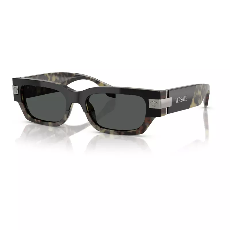 Versace naisten VE4465-545687 aurinkolasit, musta kehys, tummanharmaat linssit, 54mm
