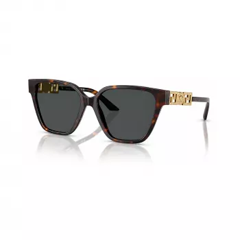 Versace VE4471B10887 naisten aurinkolasit – Havana-kehys, tummanharmaat linssit, 56mm