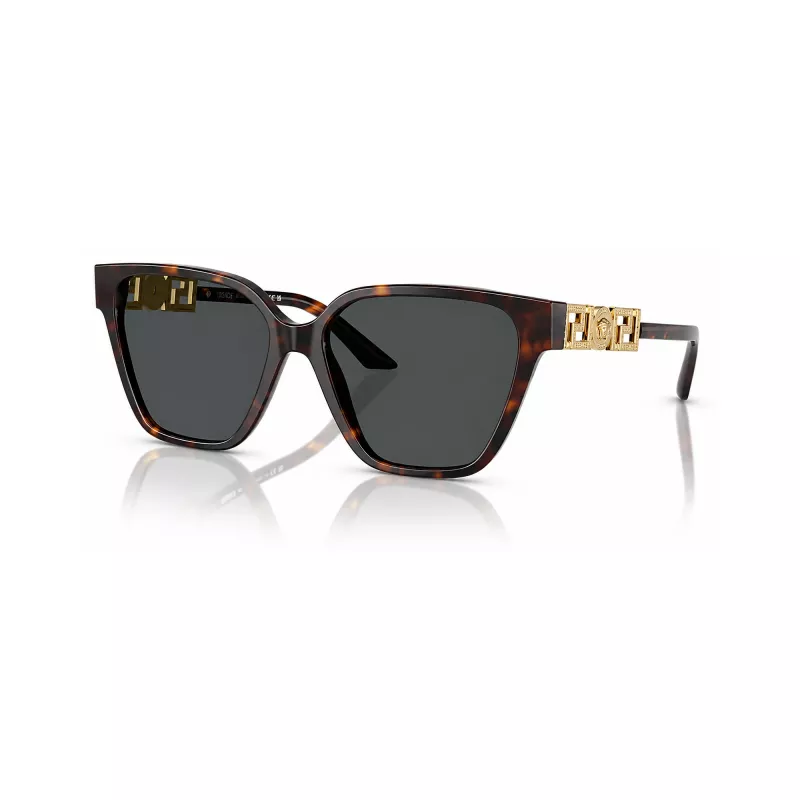 Versace VE4471B10887 naisten aurinkolasit – Havana-kehys, tummanharmaat linssit, 56mm