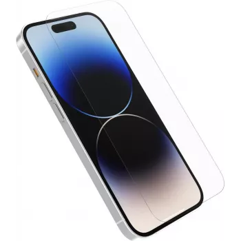 OtterBox Trusted Glass -näytönsuojakalvo Apple iPhone 14 Pro Max -puhelimelle – karkaistu lasi, kirkas, 9H kovuus, antimikrobinen, oleofobinen, helppo asennus Screen Machine -laitteella 77-88923
