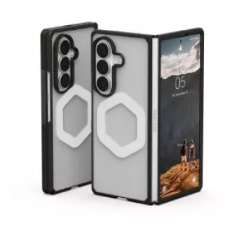 UAG Urban Armor Gear Mouve -kotelo magneettimoduulilla Samsung Galaxy Z Fold8 Ultralle – Ice (läpinäkyvä)/musta 214560114343