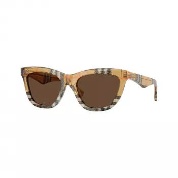 Burberry BE4435-414673 naisten aurinkolasit, mustat kehykset, tummanharmaat linssit, 53/18/140 mm
