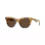 Burberry BE4435-414673 naisten aurinkolasit, mustat kehykset, tummanharmaat linssit, 53/18/140 mm