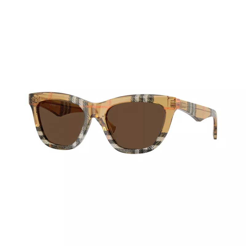 Burberry BE4435-414673 naisten aurinkolasit, mustat kehykset, tummanharmaat linssit, 53/18/140 mm