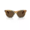 Burberry BE4435-414673 naisten aurinkolasit, mustat kehykset, tummanharmaat linssit, 53/18/140 mm