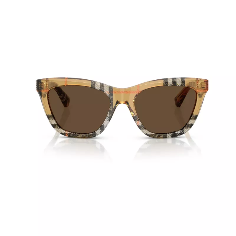 Burberry BE4435-414673 naisten aurinkolasit, mustat kehykset, tummanharmaat linssit, 53/18/140 mm