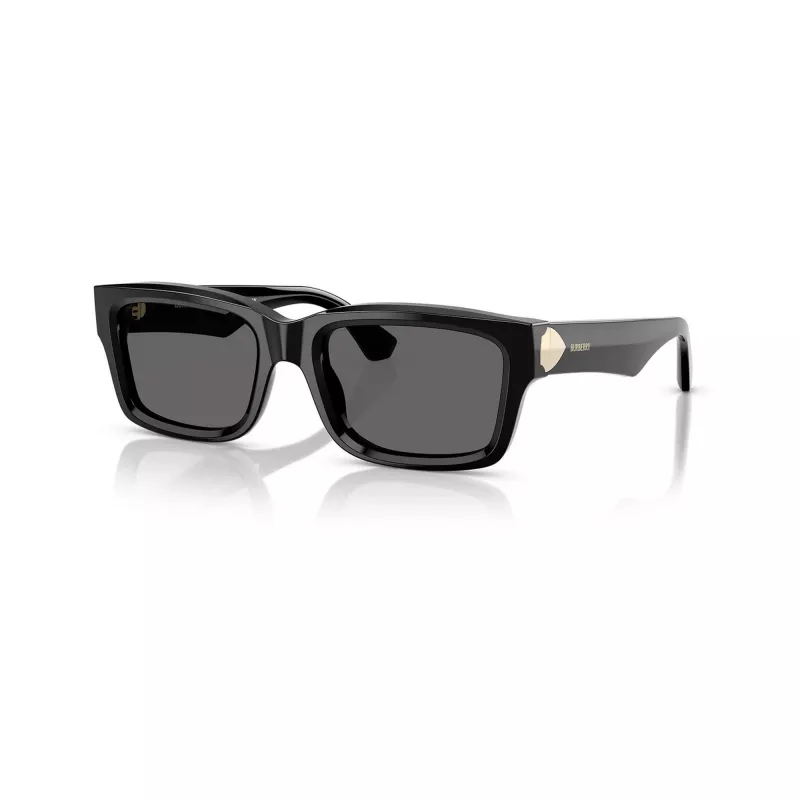 Burberry BE4443-300187 naisten aurinkolasit, mustat kehykset, harmaat linssit, 55/20/145 mm