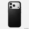 NOMAD Modern -nahkakotelo iPhone 17 Pro MagSafe musta