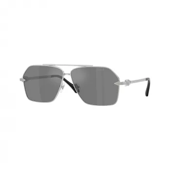 Versace VE2284-10006G miesten aurinkolasit, musta kehys, harmaat linssit, 63 mm