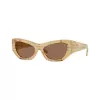 Burberry naisten BE4450U415773 kulmikkaat aurinkolasit, Havana/ruskea gradient, 54 mm