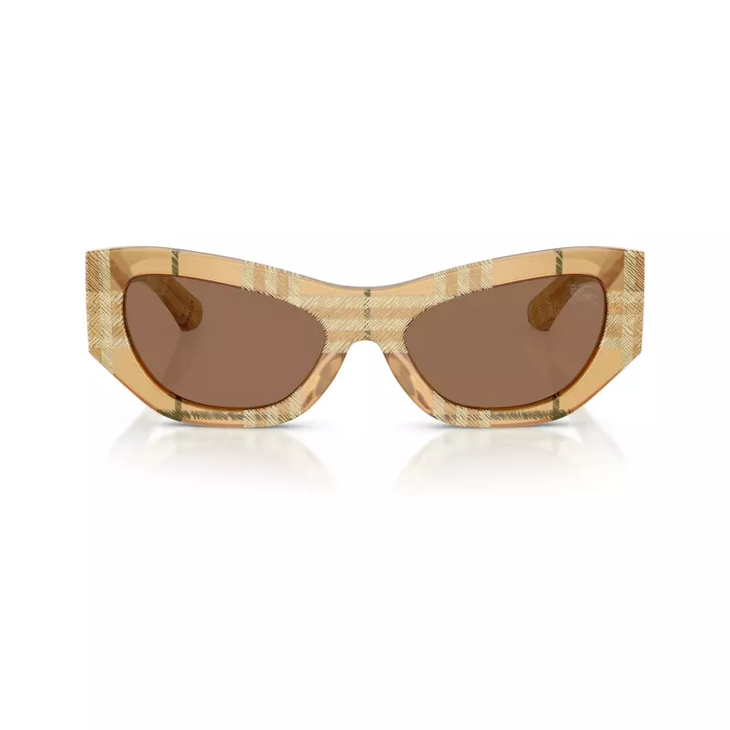 Burberry naisten BE4450U415773 kulmikkaat aurinkolasit, Havana/ruskea gradient, 54 mm