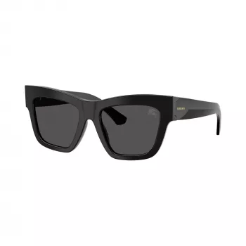 Burberry BE4449-300187 naisten cat-eye-aurinkolasit, musta kehys, harmaat gradient-linssit, 53 mm
