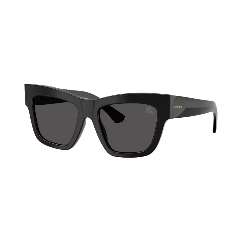 Burberry BE4449-300187 naisten cat-eye-aurinkolasit, musta kehys, harmaat gradient-linssit, 53 mm