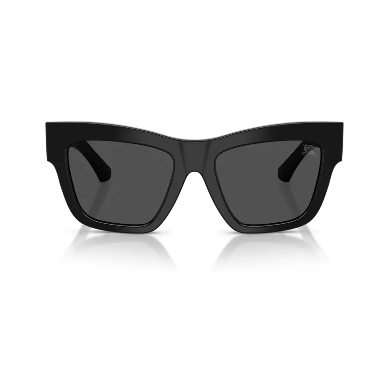 Burberry BE4449-300187 naisten cat-eye-aurinkolasit, musta kehys, harmaat gradient-linssit, 53 mm