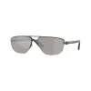 Burberry BE3164-13166G miesten pilot-aurinkolasit, musta kehys, harmaat gradient-linssit, 62 mm