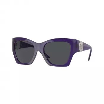 Versace VE4452-541987 naisten aurinkolasit, musta cat-eye-kehys, harmaat linssit, 55/19/135 mm