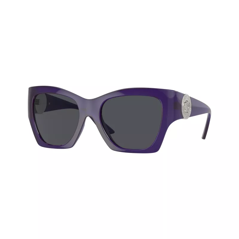 Versace VE4452-541987 naisten aurinkolasit, musta cat-eye-kehys, harmaat linssit, 55/19/135 mm