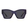 Versace VE4452-541987 naisten aurinkolasit, musta cat-eye-kehys, harmaat linssit, 55/19/135 mm