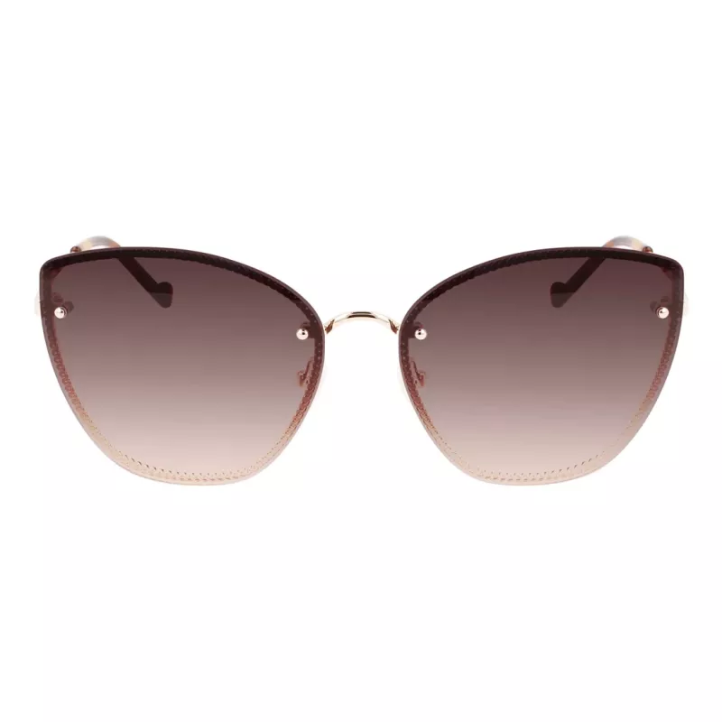 LIU JO naisten aurinkolasit LJ148S-714 Havana ruskea gradient perhonen