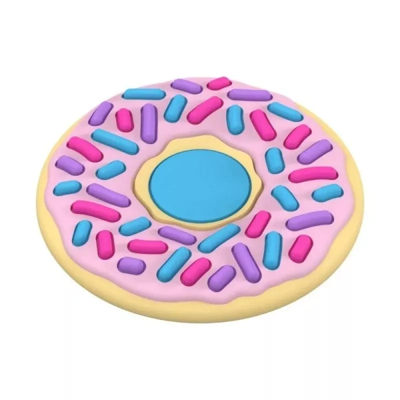 PopSockets PopGrip Standard – donitsikuvio, vaihdettava puhelinkahva ja teline