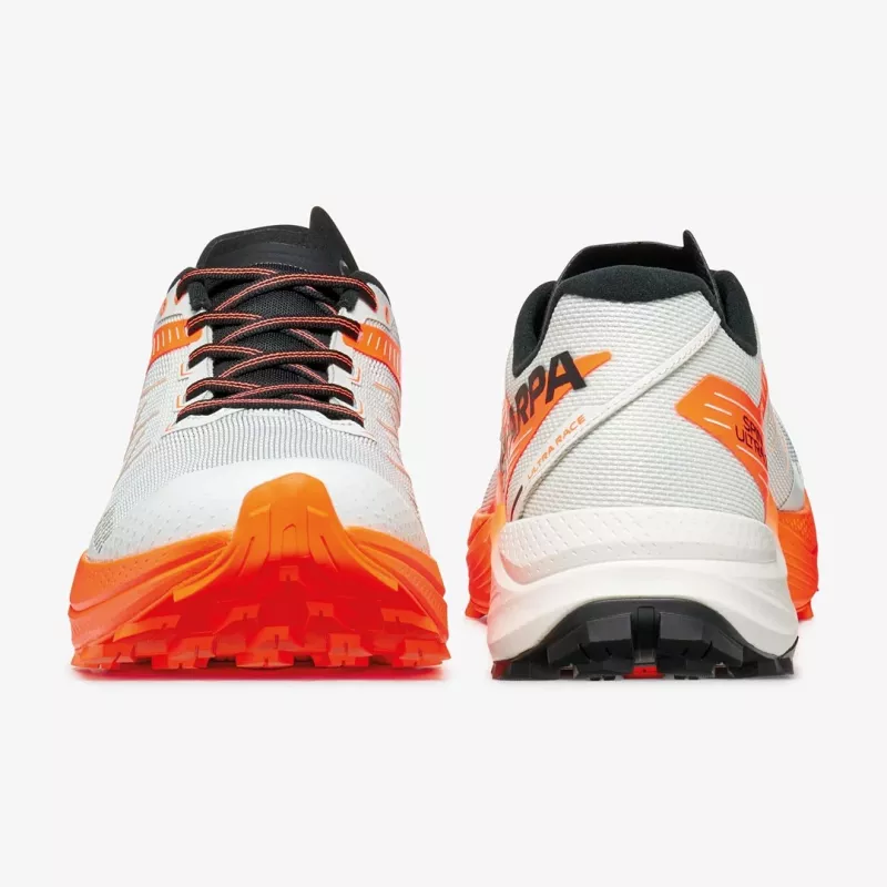 Scarpa Spin Ultra 2 polkujuoksukengät - Ice Orange/Fluo Yellow - EU 46