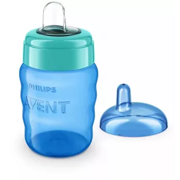 Philips AVENT Easy Sip juomaharjoittelumuki, 9M+, 260 ml, silikoninokka, sininen