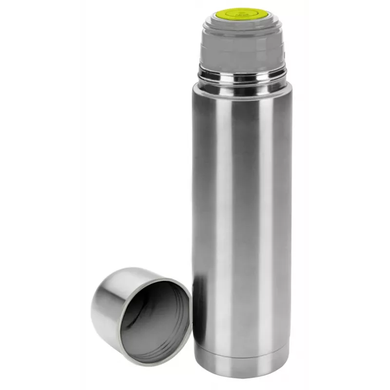 IBILI ruostumaton teräs vakuumieristetty termospullo, 1000 ml, harjattu hopea