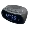 AIWA CR-09J FM-kelloradio kahdella herätyksellä, LED-näyttö, musta