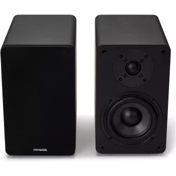 AIWA Hi-Fi 2.0 aktiivihyllykaiuttimet 2x70W RMS, musta