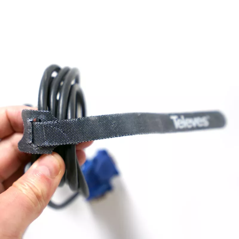 Televes KBL tarrakaapelinside, 10 kpl:n pakkaus, musta, 15 mm x 250 mm 200102