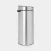 Brabantia Touch Bin 30L roskis, Matt Steel