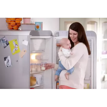 Philips Avent äidinmaidon ja vauvanruoan säilytyspurkki 180 ml (5 kpl:n pakkaus) kansilla