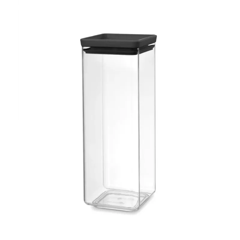 Brabantia neliönmuotoinen säilytysastia 2,5L tummanharmaa