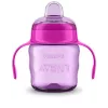 Philips AVENT Easy Sip juomaharjoittelumuki kahvoilla, 6M+, 200 ml, silikoninokka, roosa