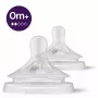 Philips Avent Natural Response tuttipullon tutti, hidas maitovirta, 0M+, 2 kpl:n pakkaus, silikoni