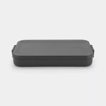 Brabantia Make & Take matala lounasrasia, tummanharmaa, 1,2 L, BPA-vapaa muovi, vuotamaton, konepesunkestävä