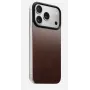 NOMAD Magnetic Leather Back iPhone 17 Pro MagSafe-yhteensopiva Horween-nahka Rustic Brown