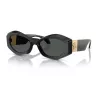 Versace VE4466UGB187 miesten aurinkolasit, musta kehys, tummanharmaat linssit 54-19-140