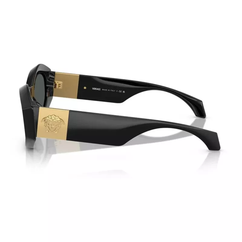 Versace VE4466UGB187 miesten aurinkolasit, musta kehys, tummanharmaat linssit 54-19-140