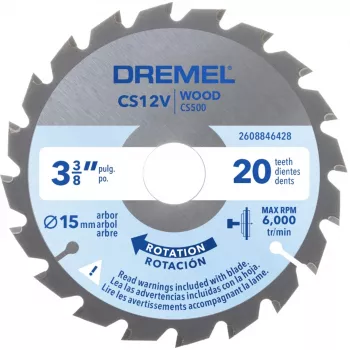 Dremel CS500 puun katkaisuterä 85mm, volframikarbidipinnoitettu, 20 hammasta, DSM20 Compact Saw -sahaan 2608846431