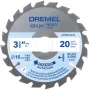 Dremel CS500 puun katkaisuterä 85mm, volframikarbidipinnoitettu, 20 hammasta, DSM20 Compact Saw -sahaan 2608846431