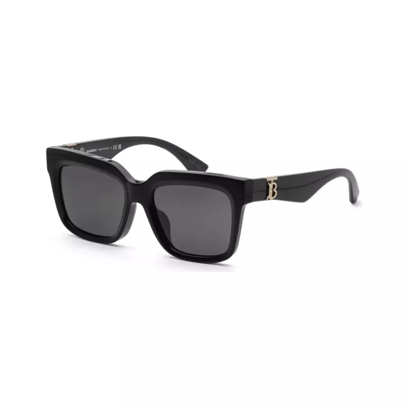 Burberry BE4419F300187 naisten aurinkolasit, kulmikkaat, musta kehys, harmaat linssit, 54mm