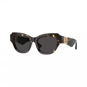Burberry BE4423-410687 naisten cat-eye-aurinkolasit, tummanruskea havanna-kehys, ruskeat liukuvärjätyt linssit, 52mm