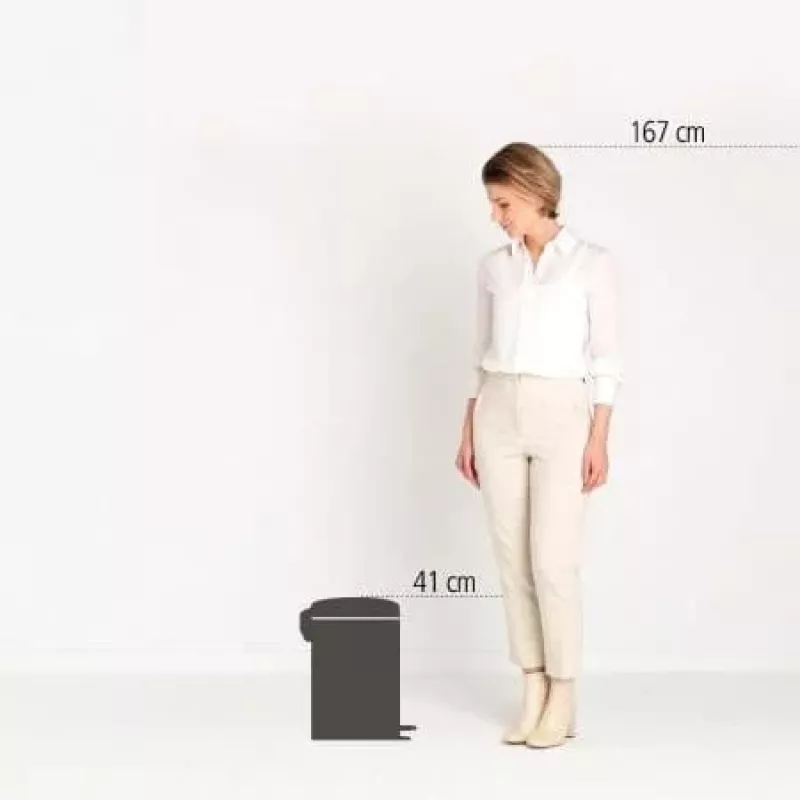 Brabantia NewIcon poljinroskis 12L Matt Steel