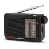 AIWA RS-55/BK kannettava analoginen AM/FM-taskuradio, musta