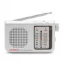 AIWA RS-55/SL kannettava analoginen AM/FM-taskuradio, harmaa